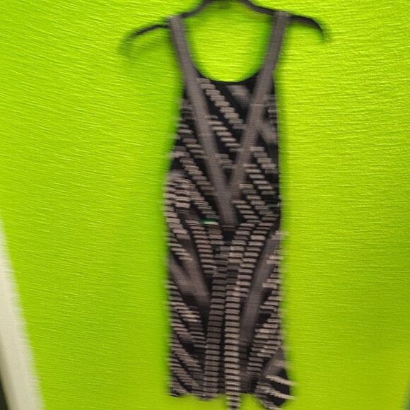 Free People Black and White Backless Halter Sundress - Picture 5 of 5